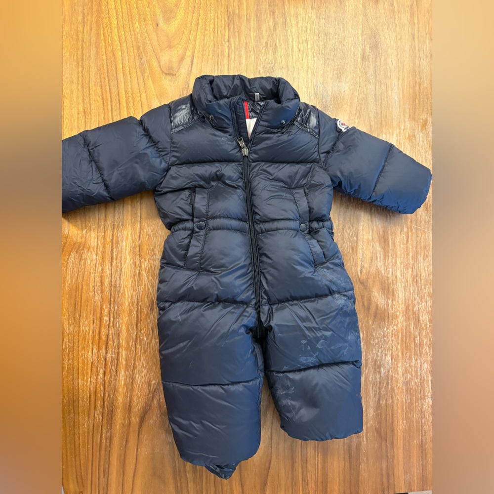 Moncler Navy Blue Kids Puffer Snowsuit